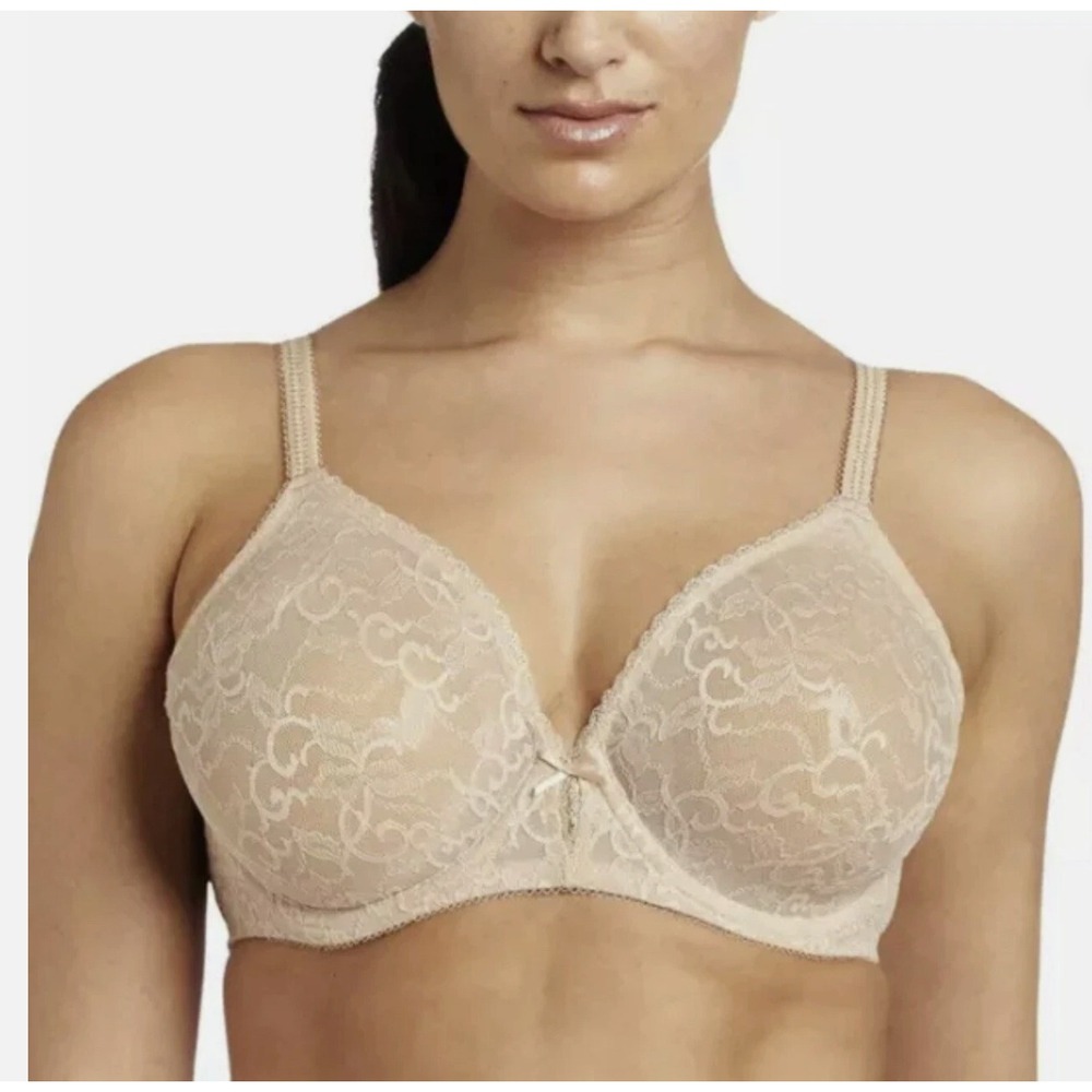 WACOAL 855136 Beige/Nude Lace Beyond Basic Underwire Bra Size:‎ 32DDD
